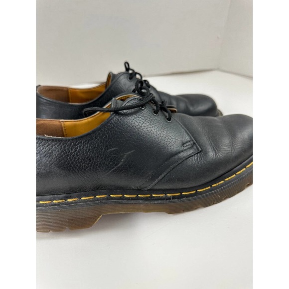 Dr. Martens Leather Round Toe Lace Up Oxford Dress Shoes Black 1A89 Men's Size 9 - Picture 11 of 12